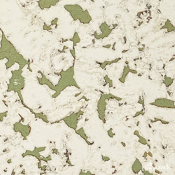 Пробковое настенное покрытие в пластинах EasyCork Крем лима